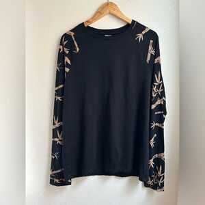 ASOS | Black Long Sleeve Shirt with Bamboo Print
